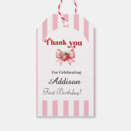 Berry-Sweet 1er cumpleaños etiqueta de regalo