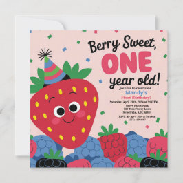 Berry Sweet Fun Primer Día Invitación