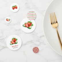 Berry Sweet Watercolor Baby Shower Table Confetti