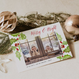 Berry y Bright | Tarjeta fotográfica de vacaciones