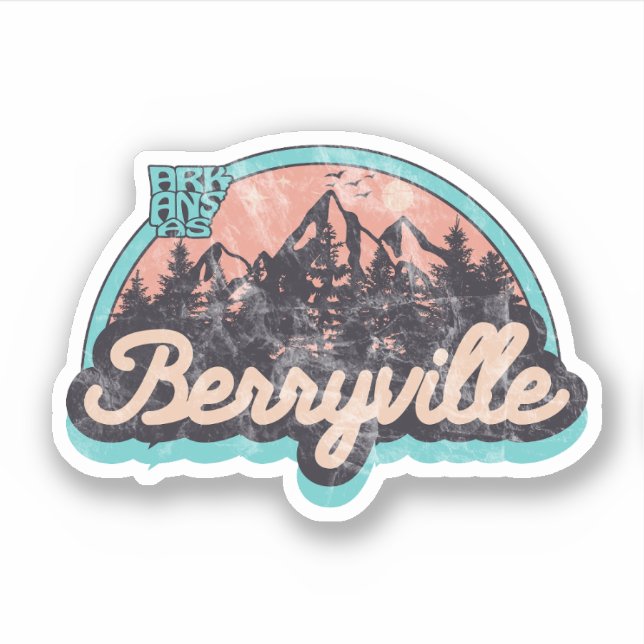 Berryville, Arkansas  Calcomanía (Anverso)