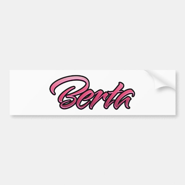 Berta Pegatina de Aufkleber rosa descolorido (Frente)