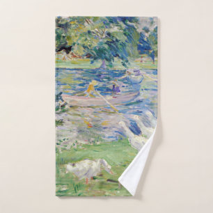 Berthe Morisot - Chica en un bote con Geese