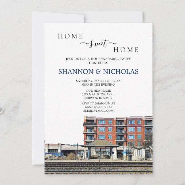 Berwyn Train Depot Invitación al calentamiento de  (Anverso)