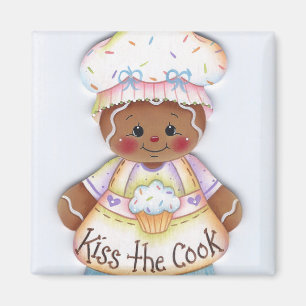 Besa el imán del chef Cook Gingerbread