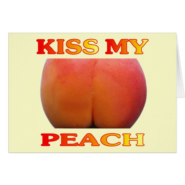 Besa Mi Peach. Divertido (Anverso (Horizontal))