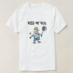 Besa mi polo de personalizado de tenis divertido