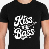 Besa mi trasero - Camiseta divertida para músico g