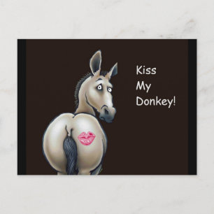 Besa mis tarjetas postales de Donkey
