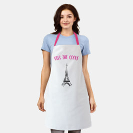 Besad al cocinero Delantal París rosa y negro San 