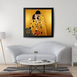Besada de parejas en oro ❤️ arte nouveau