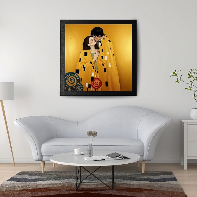 Besada de parejas en oro ❤️ arte nouveau (Subido por el creador)