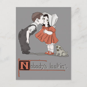 Besados retro vintage con postales de cachorro