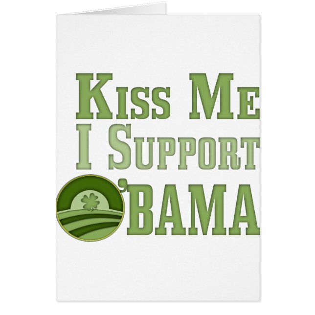 Bésame a Obama irlandés (Frente)