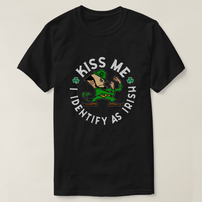 Bésame como camiseta irlandesa (Diseño del anverso)