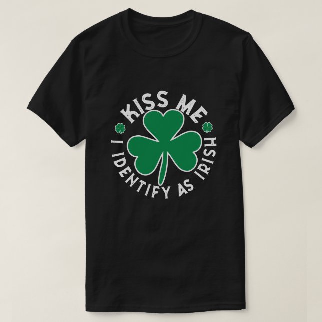 Bésame como camiseta irlandesa (Diseño del anverso)