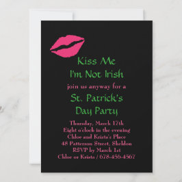 Bésame No soy la invitación del Partido Irlandés -