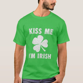 Bésame soy camiseta irlandesa - Tee de San Patrici