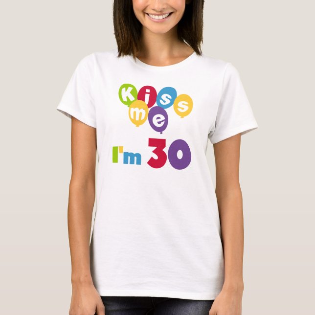 Bésame soy camisetas y regalos de cumpleaños (Anverso)