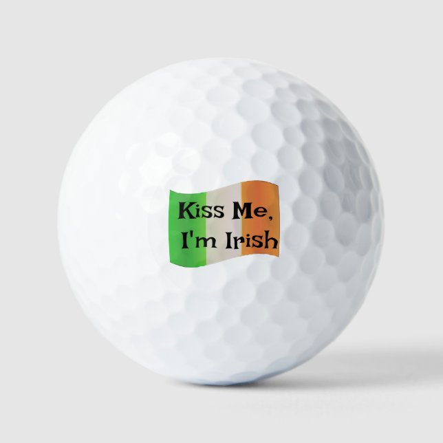 Bésame, soy irlandés: Bolas de Personalizado diver (Anverso)