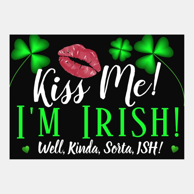 ¡Bésame! ¡Soy irlandés! (¡Bueno, como Sorta ISH!) (Anverso)