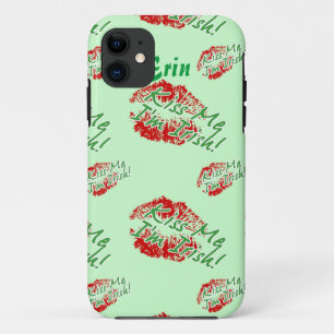 Bésame soy irlandés Lips (Green) iPhone 5 funda