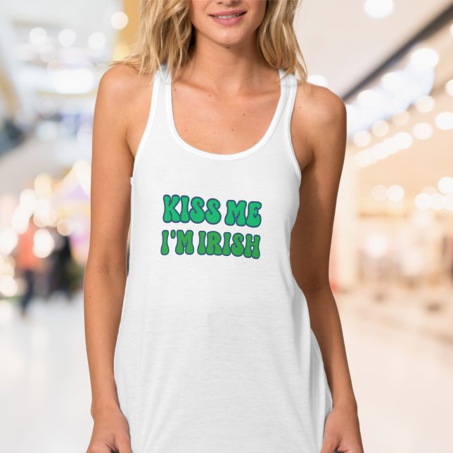 Bésame soy irlandés" Snug Fit Crop Top - Y2K St. P (Kiss Me I'm Irish" Snug Fit Crop Top - Y2K St. Patrick's Day Tee)