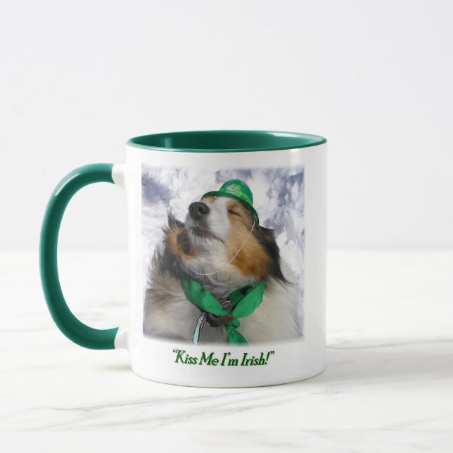 ¡Bésame, soy irlandés! Taza (Izquierda)