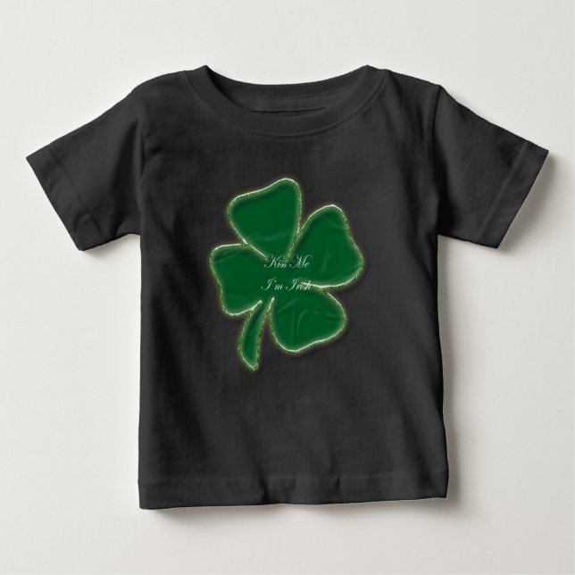 Bésame soy la camiseta de bebé irlandesa (Anverso)