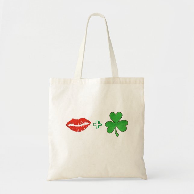 Bésame, soy labios irlandeses + bolsa de tocador d (Frente)