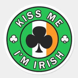 Bésame, soy pegatina irlandés