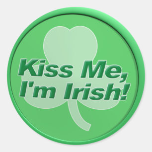 Bésame, soy pegatinas irlandeses