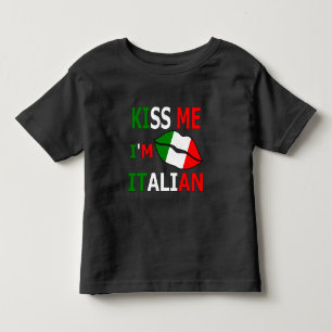 Bésame soy un traje de bebé de camiseta italiano