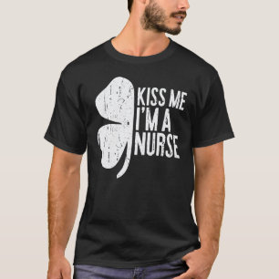 Bésame Soy Una Camiseta De Enfermera Día De San Pa