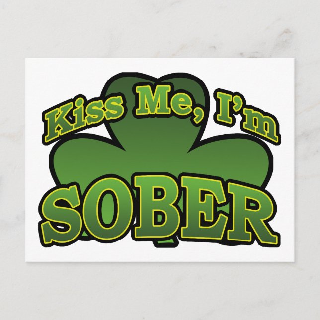 Bésame, soy una postal sobria (Anverso)