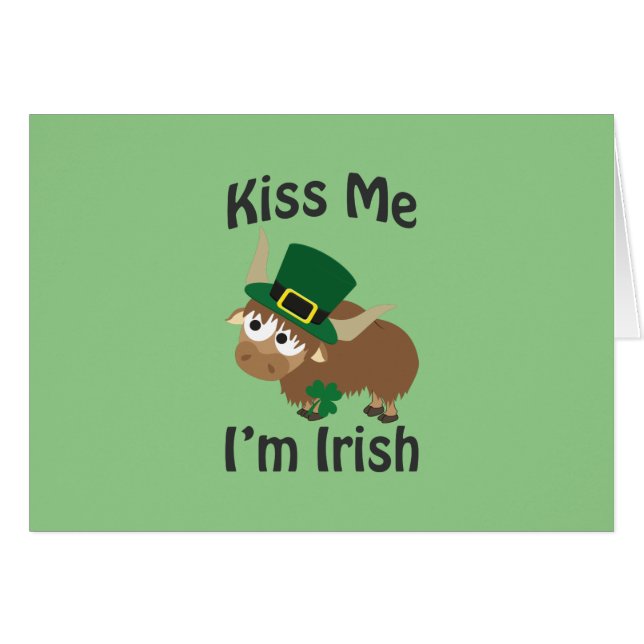 Bésame soy yak irlandés (Anverso (Horizontal))