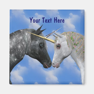 Besando el imán de la fantasía de Unicornios