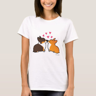 Besando la camiseta de Corgis