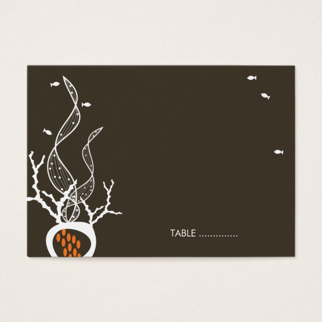 Besando peces Corals Beach Whimsical Cute Boda (Frente)