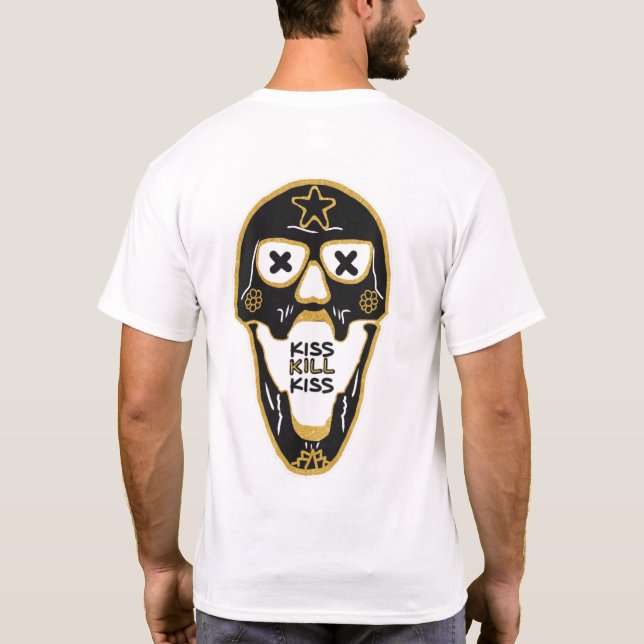 Besar el beso de la muerte - camiseta de bolsillo  (Reverso)