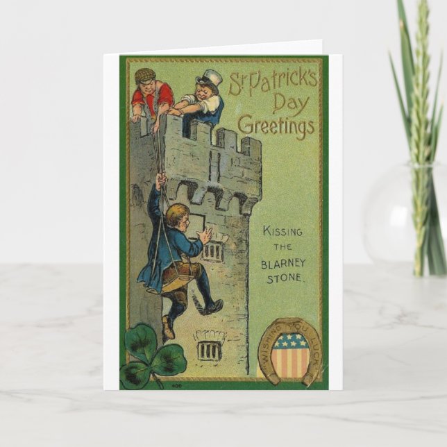 Besar la tarjeta del día de lisonja del St Patrick (Anverso)