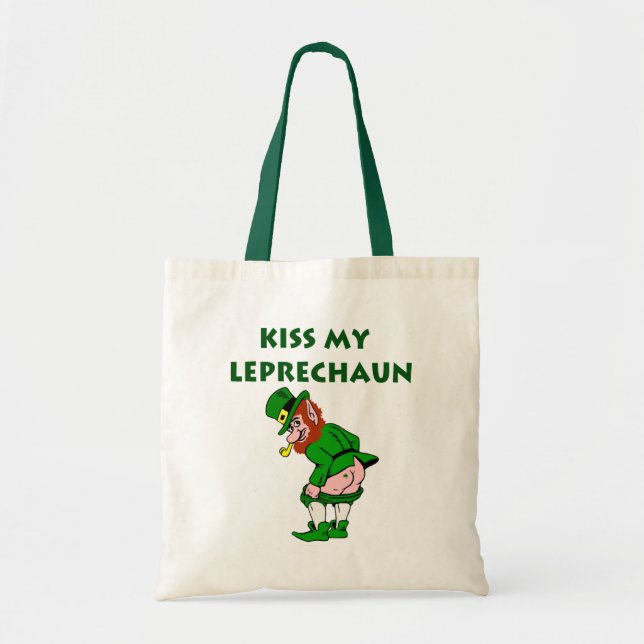 Besar mi bolsa de leprechaun Tote (Frente)