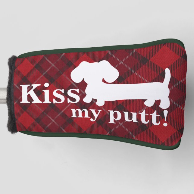 Besar mi funda de cabeza de golf Putt Cheeky Dachs (Anverso)