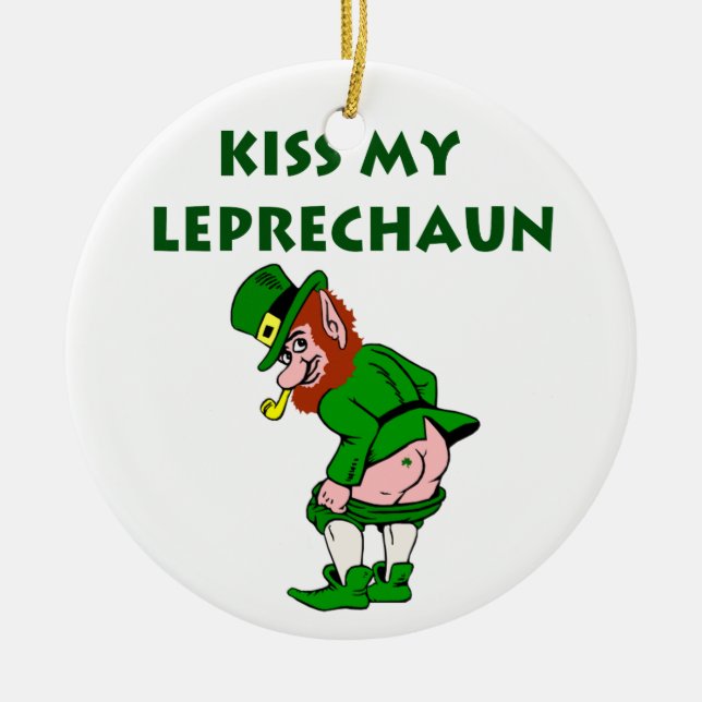 Besar mi ornamento de Leprechaun (Frente)