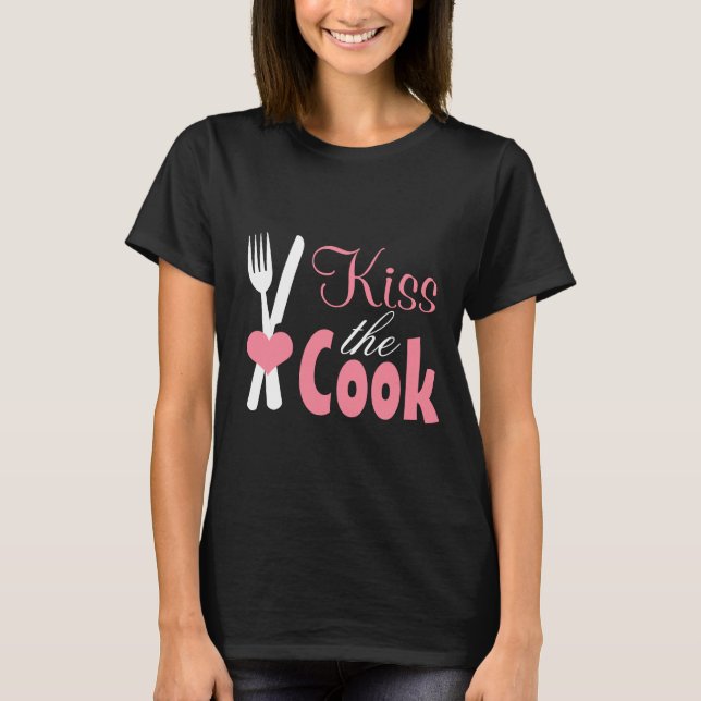 Bese al cocinero - cuchillo y camisa descarados de (Anverso)