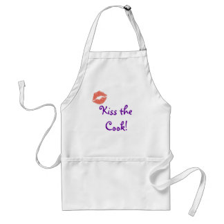 Bese el delantal del cocinero