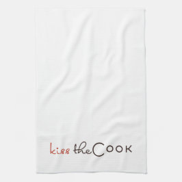 Bese la toalla de cocina de la toalla de té del