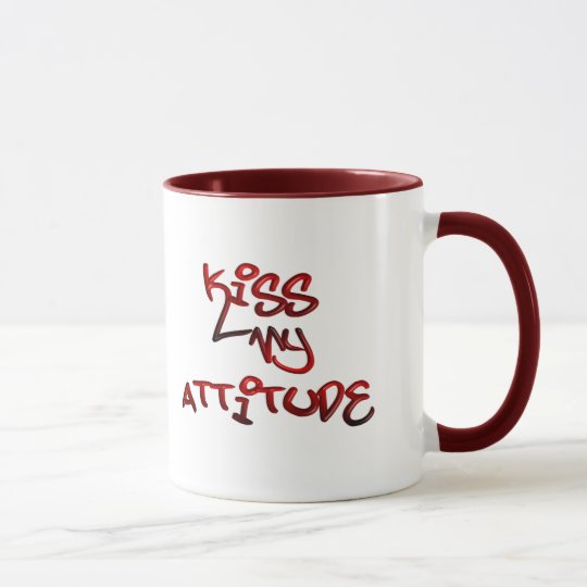 Bese mi taza de la actitud