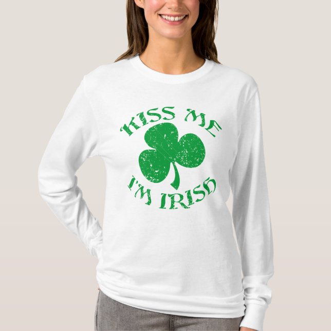 Béseme camisa del irlandés Im (Anverso)