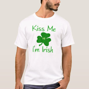 Béseme camiseta del trébol del irlandés Im - Lr